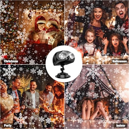 3D Ocean Wave & 72 HD Patterns Holiday Projection Light with Remote T144281