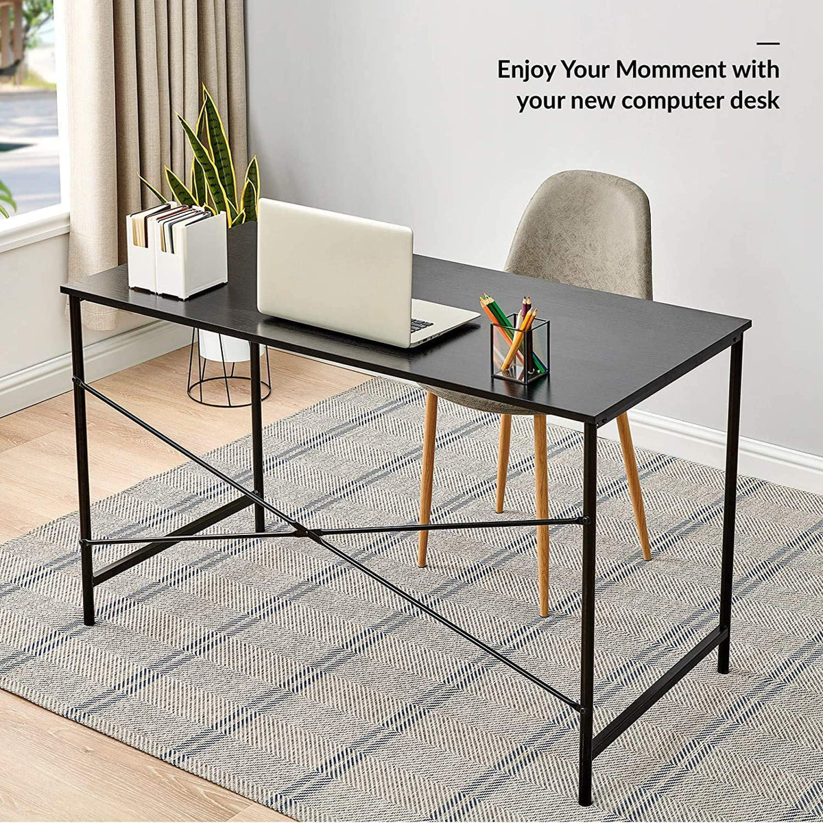 47 inch Black Computer Desk Metal Frame K829829