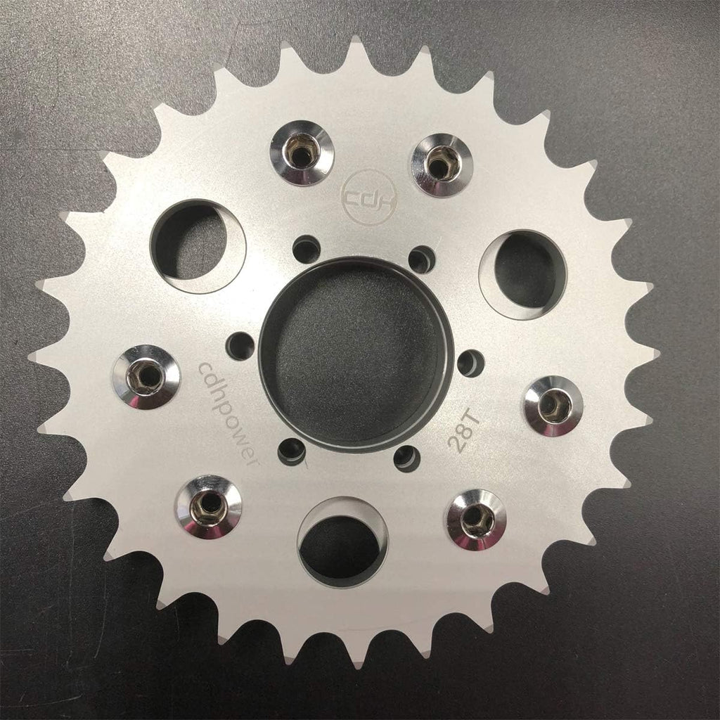 Disc Brake Rotor Adapter and 28T Sprocket for Gas Motorized Bicycle Pack of 2 A30686
