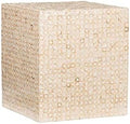 Ivory Square Accent Table C299591