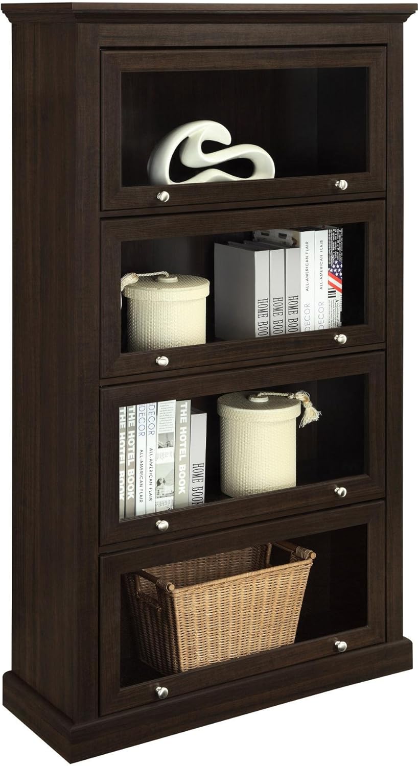 Espresso 4 Shelf Barrister Bookcase O512265