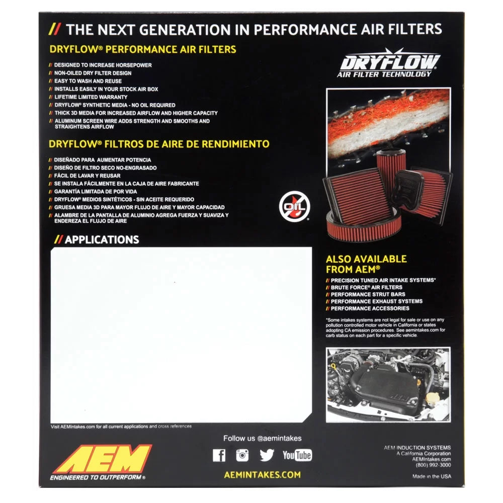 DryFlow Air Filter K4312