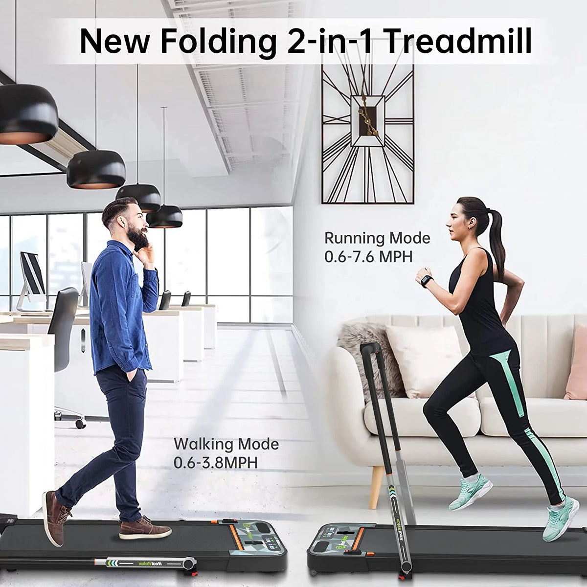 2 in 1 Folding Treadmill C648