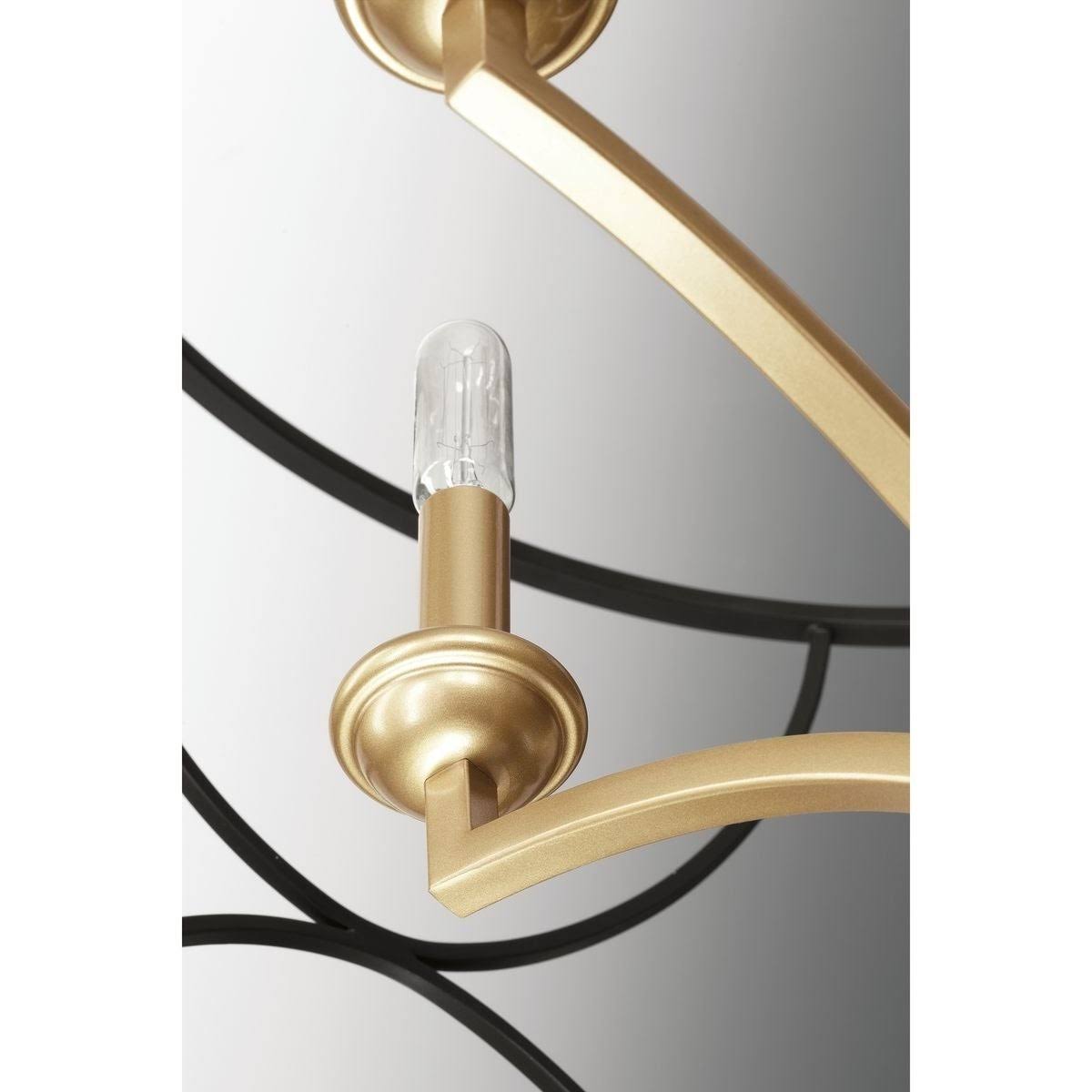 Eight Light Foyer Black R42473