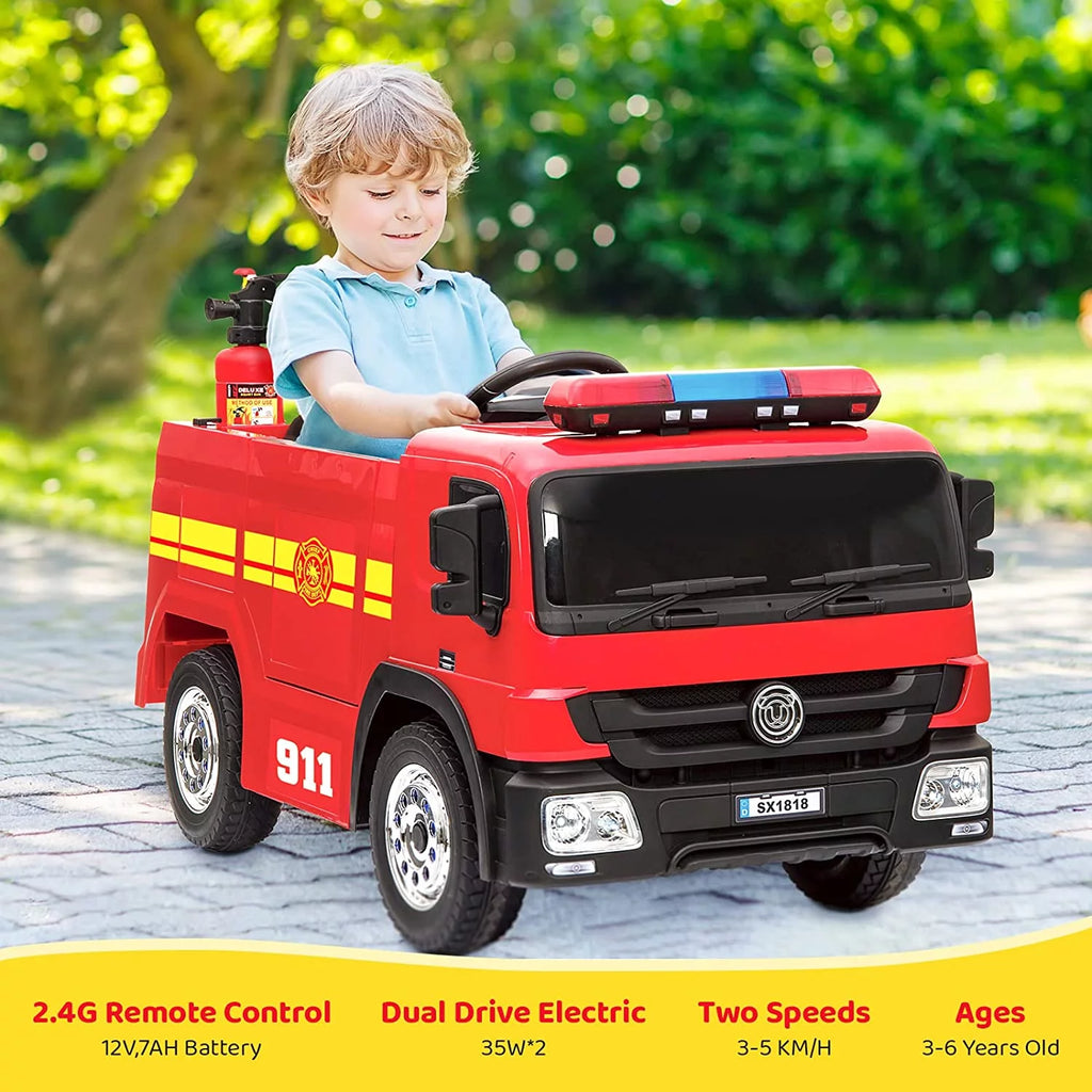 12V Battery Powered Ride On Fire Truck R629700