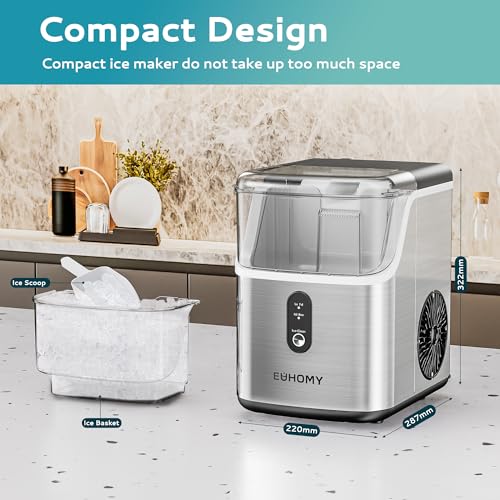 Countertop Nugget Ice Maker with Ice Scoop & Basket J57726