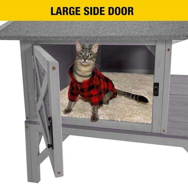 Wooden Cat House Y90273