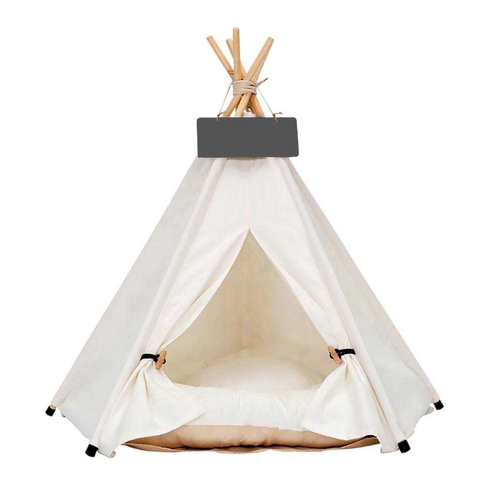Pet Teepee Dog & Puppy Cat Bed with Thick Cushion D157058