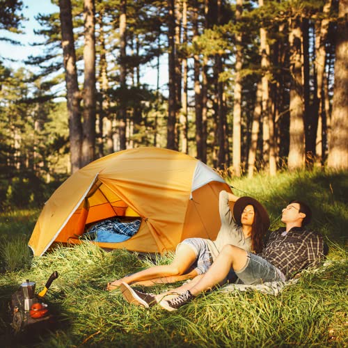 Lightweight Backpacking Tent for 2-3 Person, Waterproof Windproof Double Layer J3660