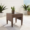 Brown Wicker Side Table N317