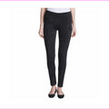 Black Mid Rise Slim Fit Pull On Pants E52073