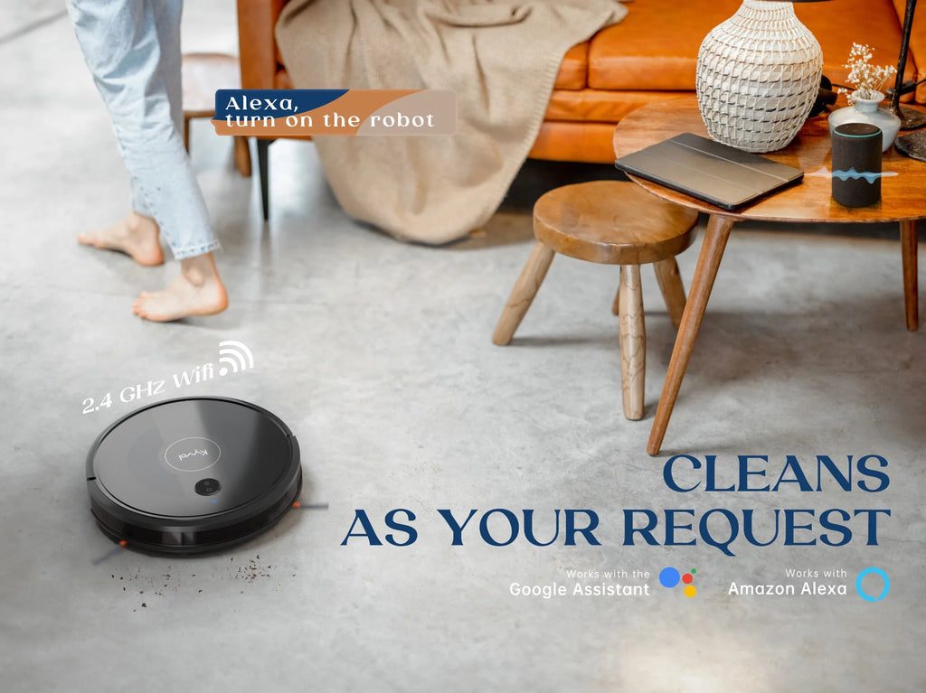 Robot Vacuum Cleaner with Mapping Technology, 2600Pa, 150 mins Runtime, Ultra-Slim V725273