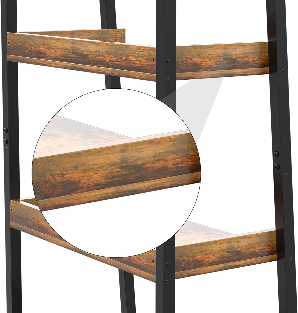Adjustable Wood and Metal Bookshelf C981342