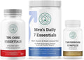 7 Organic Mushroom Complex + Men's Daily 7 Essentials + Tri-Core Essentials Bundle D788154