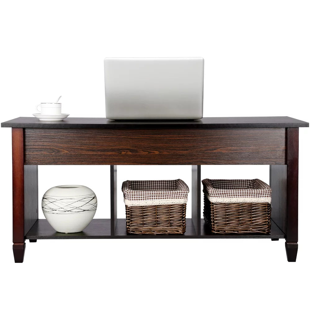 Modern Lift Top Coffee Table with 3 Storage Compartments W397966