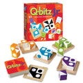 Q-bitz Jr. Game - 60 Pattern Cards, 4 Wooden Cube & Tray Sets X614671