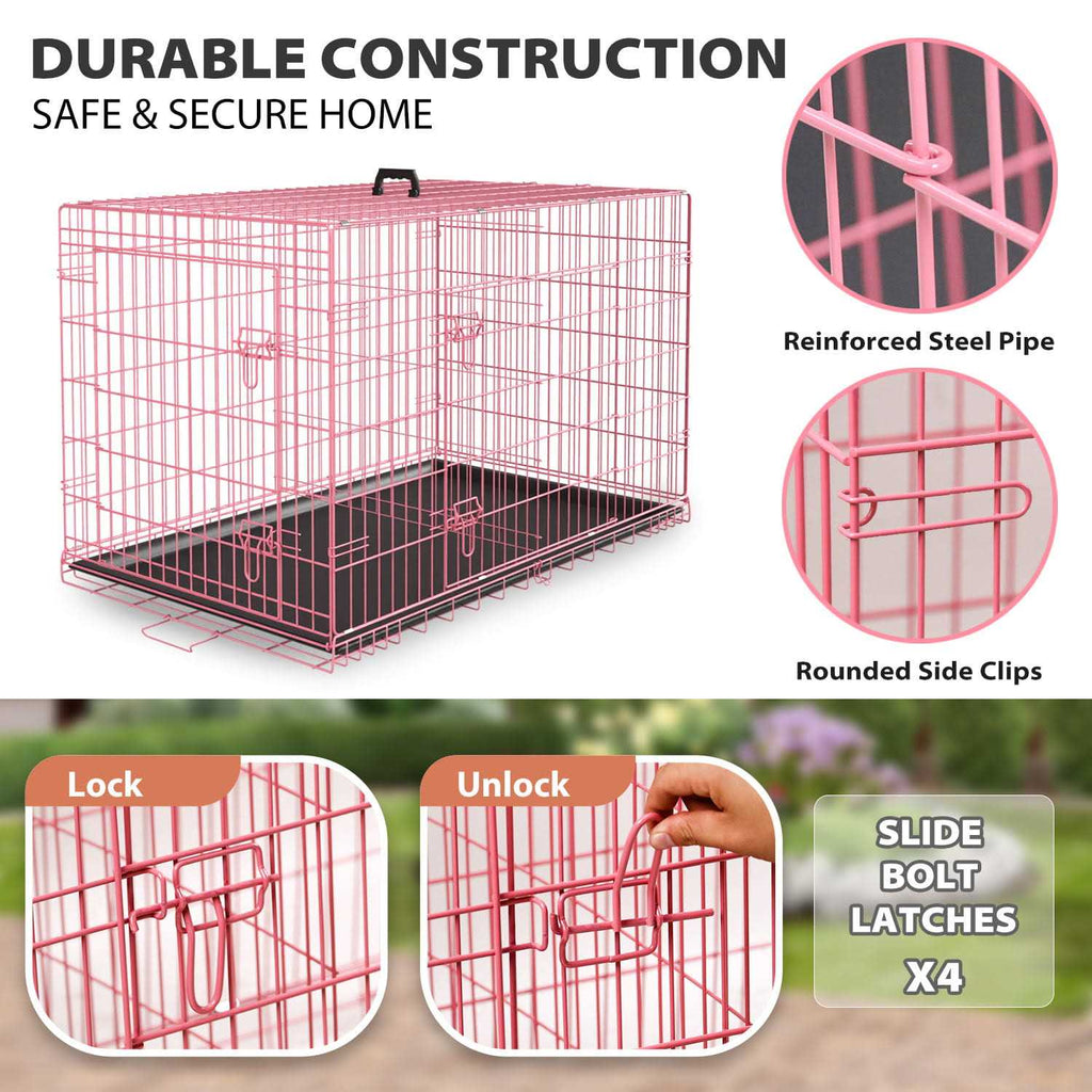 Foldable Large Dog Crate with Handle M40476