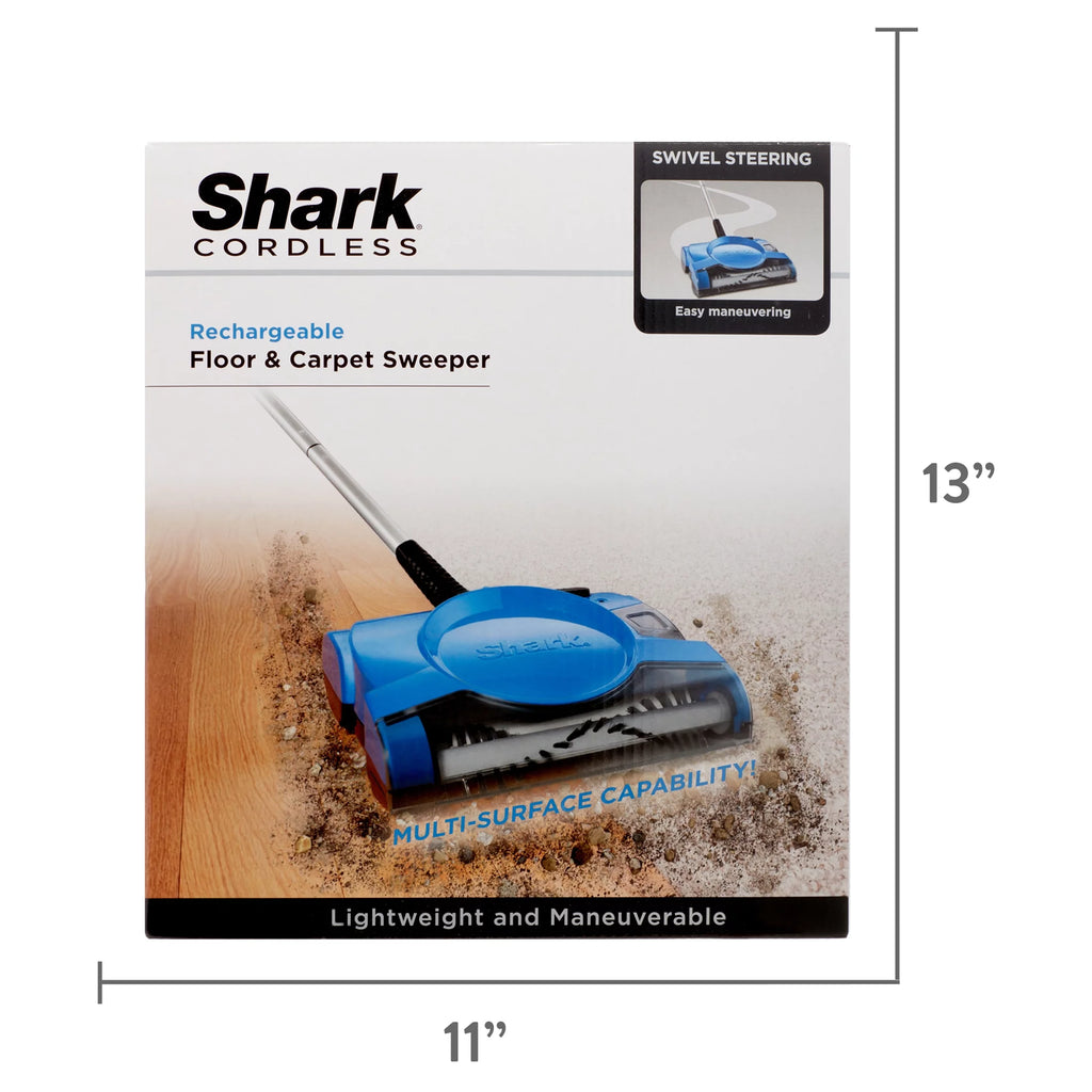Lightweight 10 Inch Cordless Rechargeable Floor and Carpet Sweeper T27905