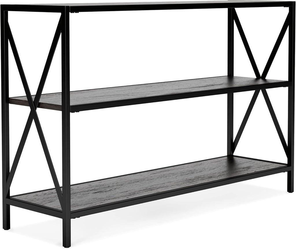 2 Tier Dark Gray Bookcase G722517