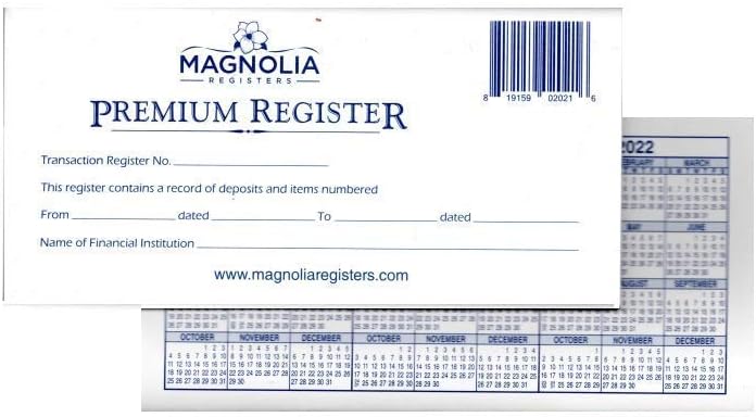 6 Pack 48 Page Transaction Registers V38776