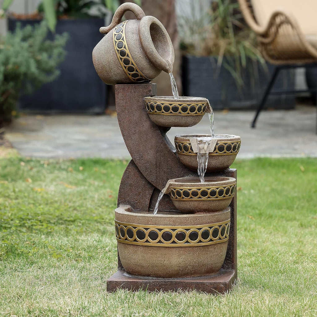 5 Tiered Polyresin Outdoor Water Fountain Z19084