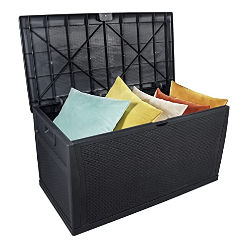 Brown 51 Gallon Waterproof Deck Storage Box M625699