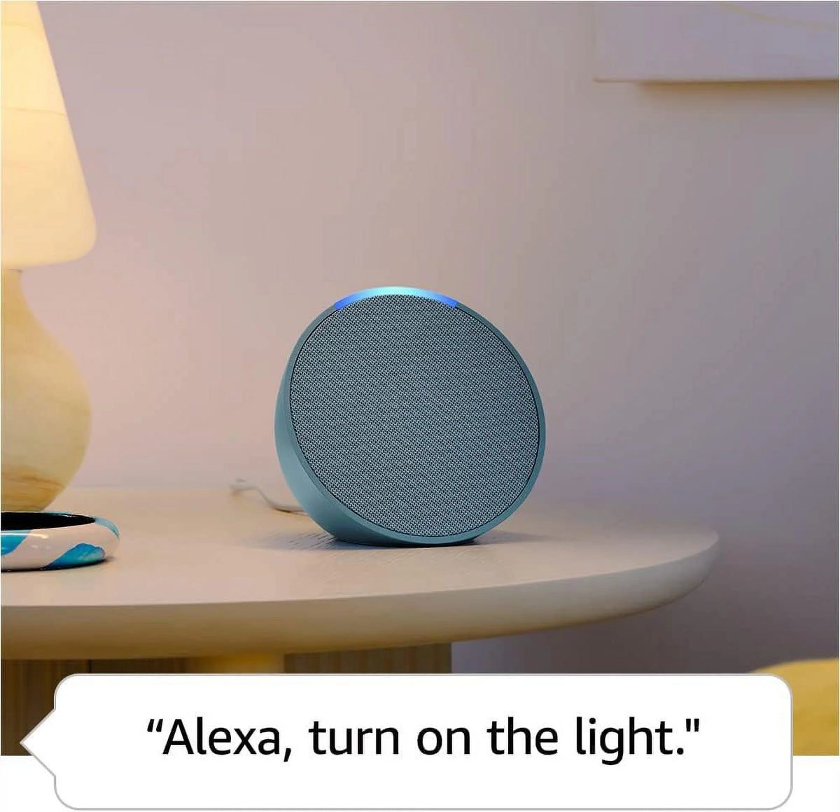 Compact Smart Speaker with Alexa Glacier White L5207