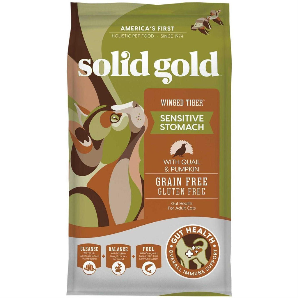 Solid Gold Winged Tiger Quail & Pumpkin Adult Dry Cat Food X3373