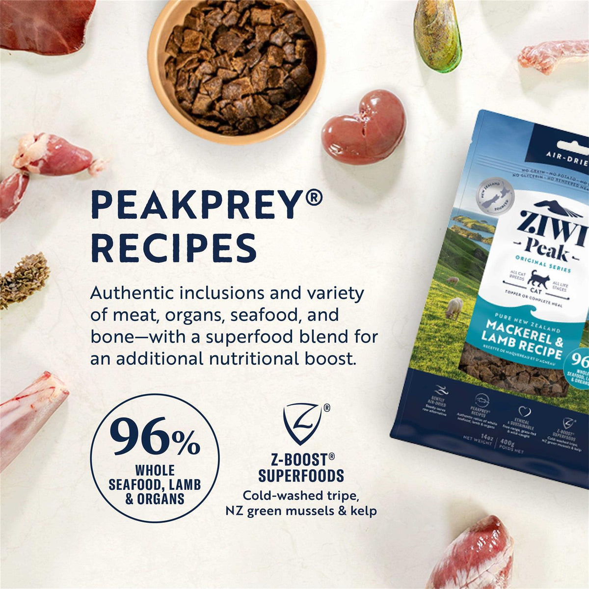 Mackerel Lamb Air-Dried Cat Food P950
