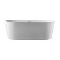 Acrylic 67 in. x 32 in. Freestanding Soaking Bathtub B354954