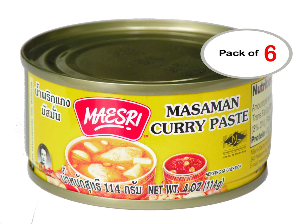 Massaman Curry Paste, 4 oz / 114 g (Pack of 6) V39100