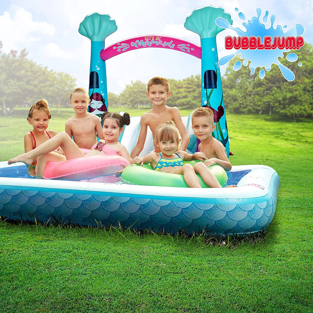Water Slip and Slide for Kids Pool, Swimming Pool for Kids 3-10, Blow Up Baby Pool with Slide for Toddlers Age 1-3, Kiddie Pool C937