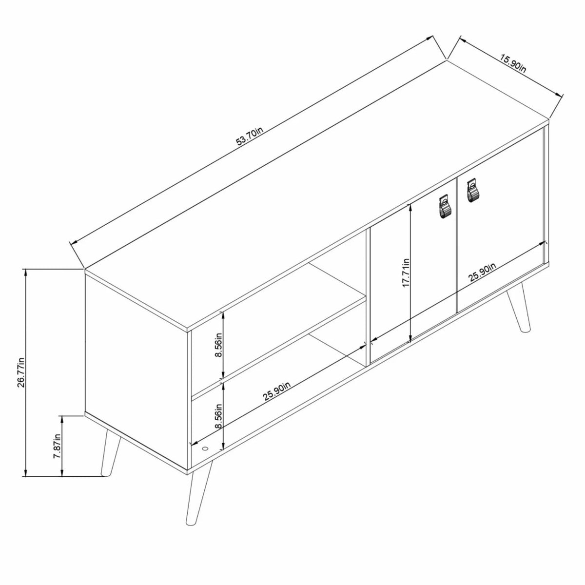 White TV Stand N5442
