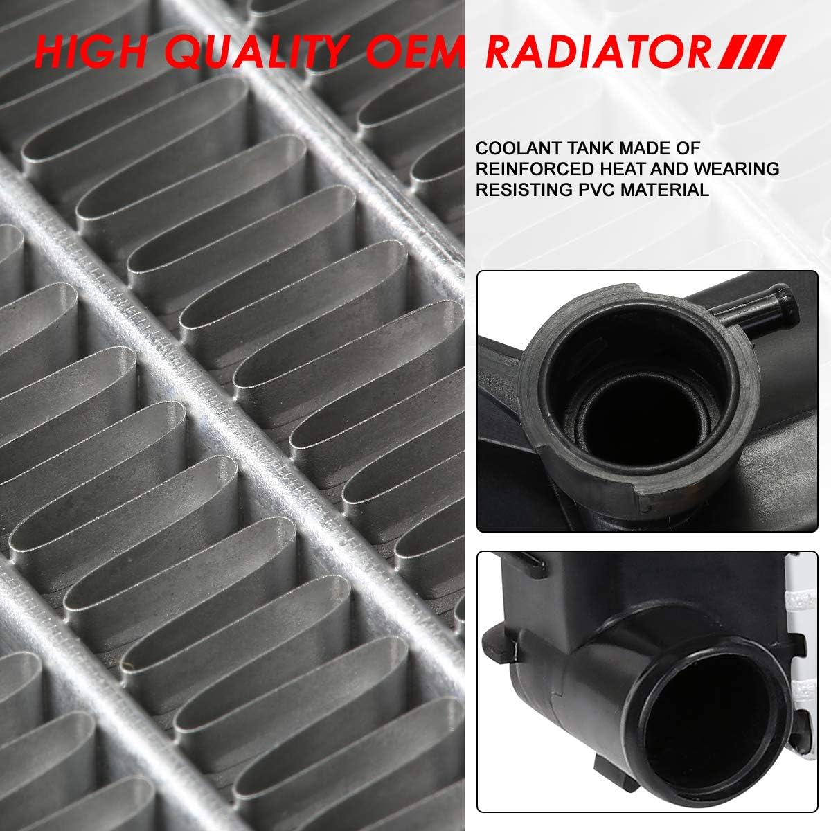 1-Row Cooling Radiator Aluminum Core Z4596
