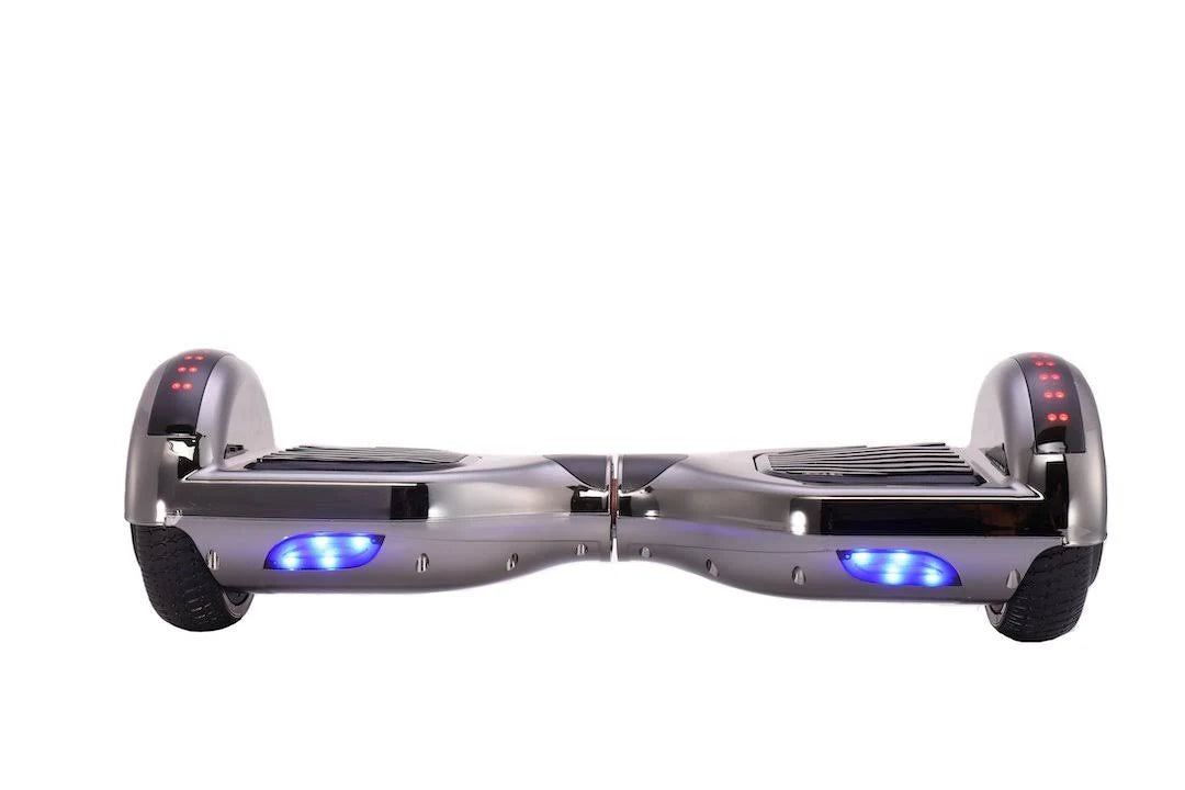 Chrome Black 36V Hoverboard with Bluetooth Speakers D7564