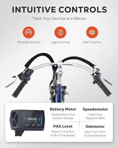 Electric Trike, 7 Speed, 48V 13Ah Battery, Front Suspension, 350W Motor, 24 26 inch Dual Chain P89243