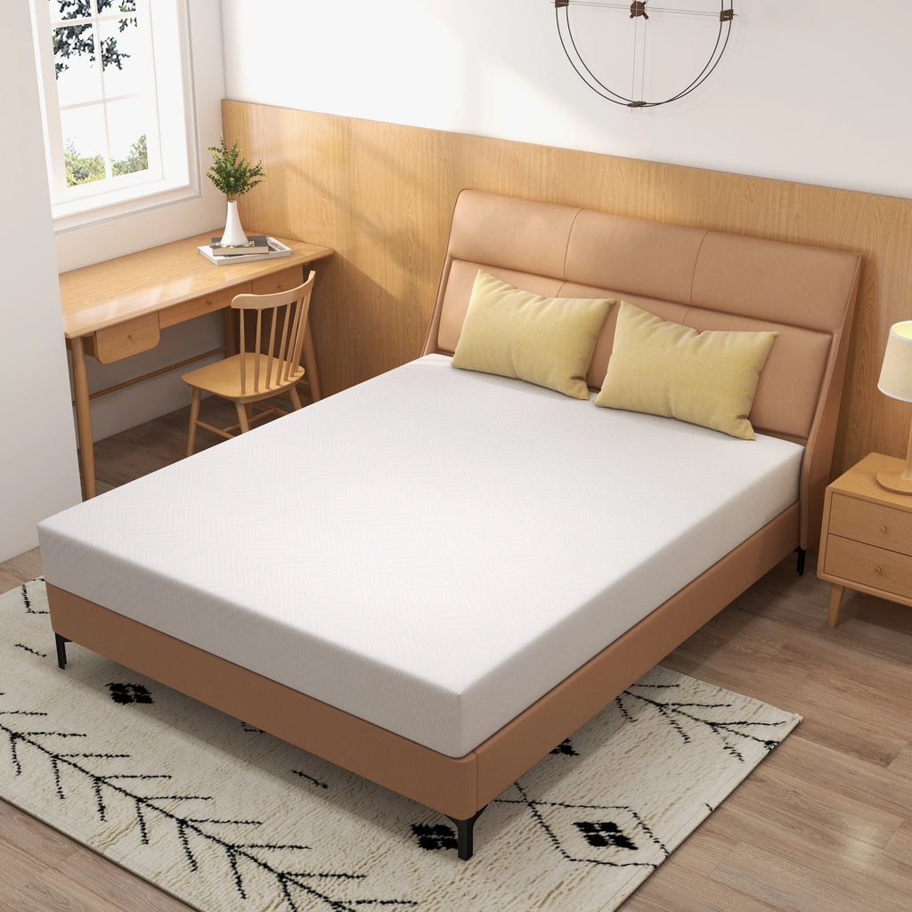 8 inch Full Size Green Tea Cooling Memory Foam Mattress U73356