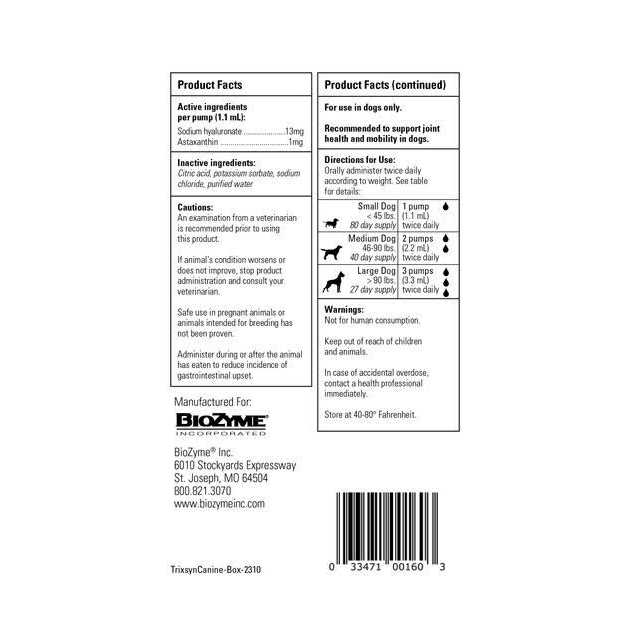 Canine Joint Supplement B55308