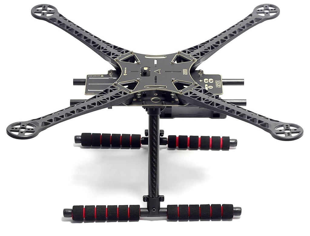 Quadcopter Fuselage Frame Kit PCB Version with Carbon Fiber Landing Gear Skid S8966