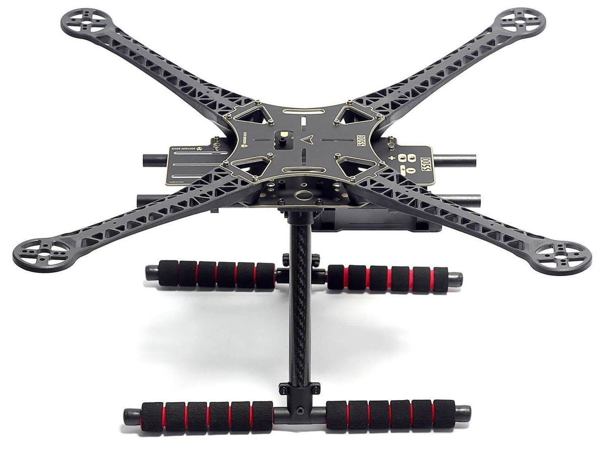 Quadcopter Fuselage Frame Kit PCB Version with Carbon Fiber Landing Gear Skid S8966