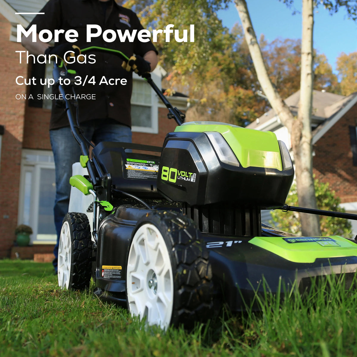80V 21 Self Propelled Mower 5Ah Battery & Charger F41754