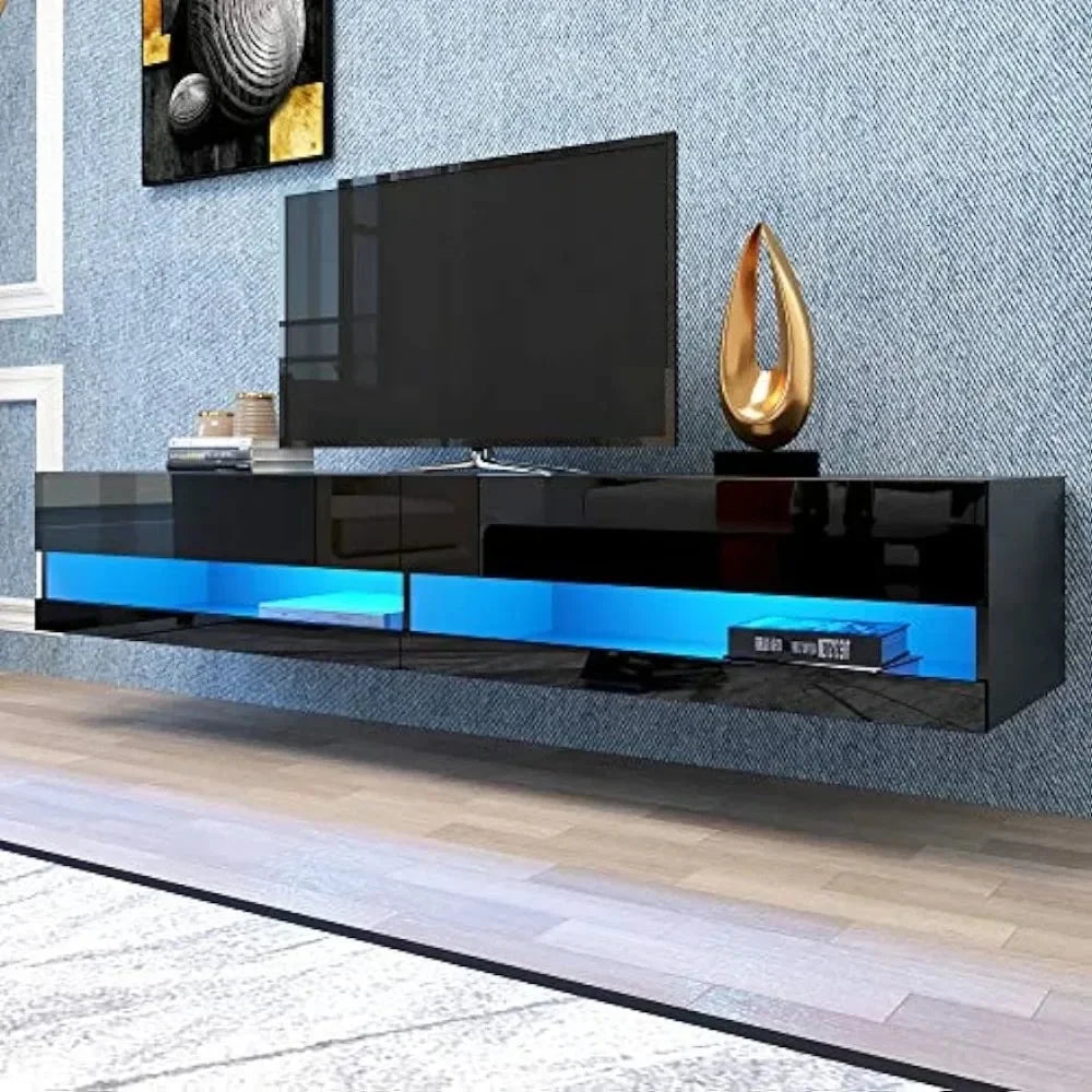 71-Inch Mounted Floating TV Stand Wall Cabinet Fits TVs Up to 80 Inches X789