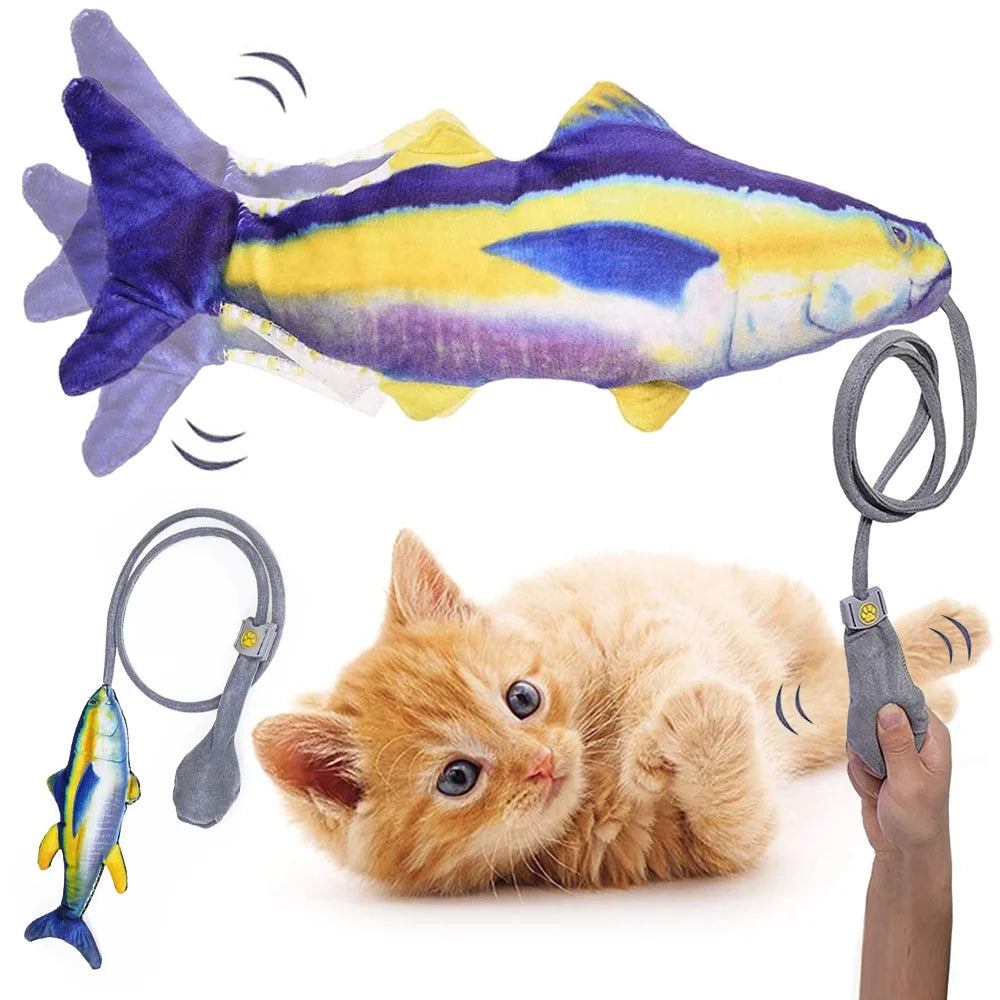 Wiggle Fish Catnip Plush Cat Toy Z22445
