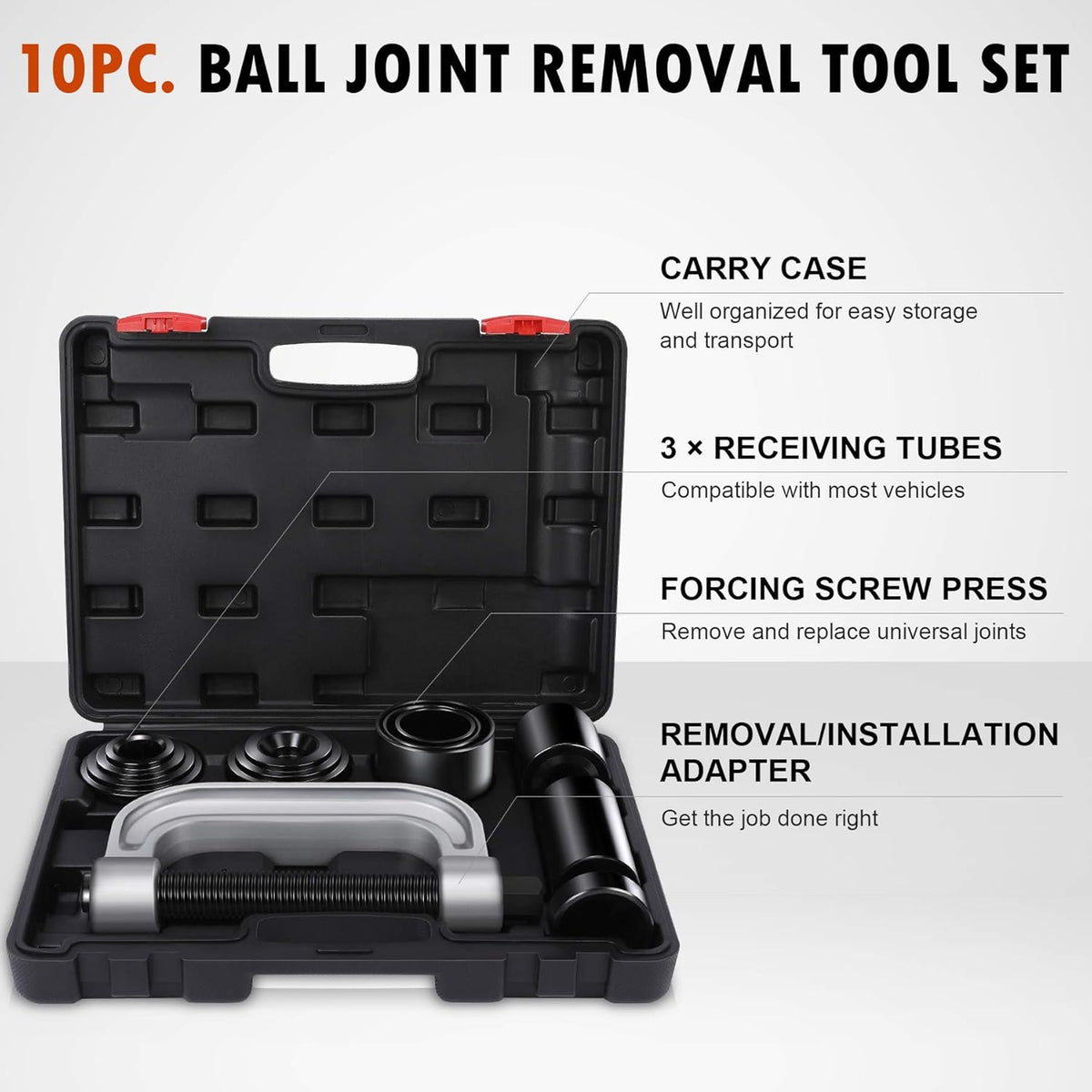 Ball Joint Press & U Joint Removal Tool Kit with 4wd Adapters, Pack of 2 Y564359