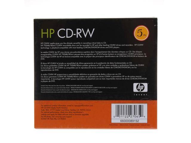 100-pk 12x CD-RW Rewritable Blank Disc 700MB in Slim Jewel Case U308032