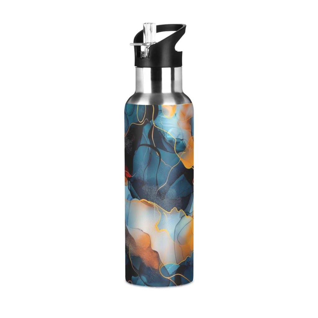 20 oz Stainless Steel Insulated Water Bottle with Straw Lid D706766