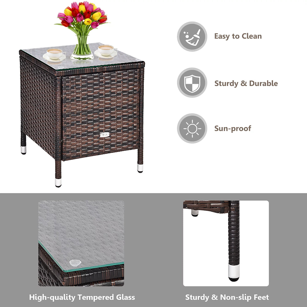 3 PCS Rattan Wicker Furniture Set C5268