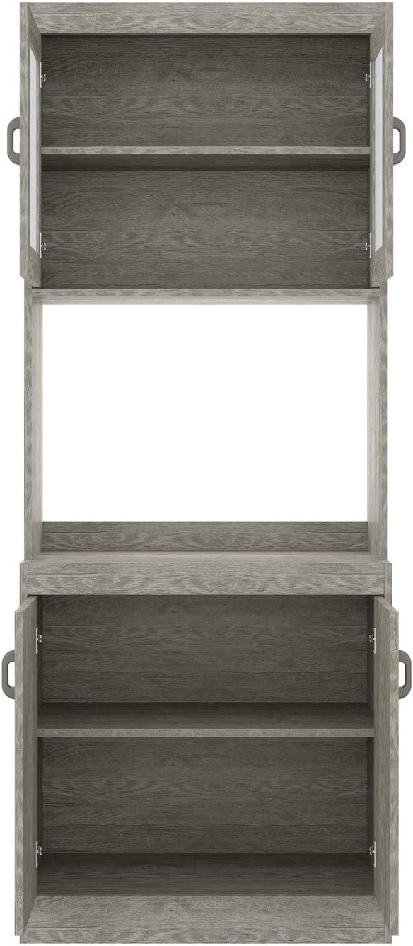 Microwave Cabinet with Double Glass Doors R355195
