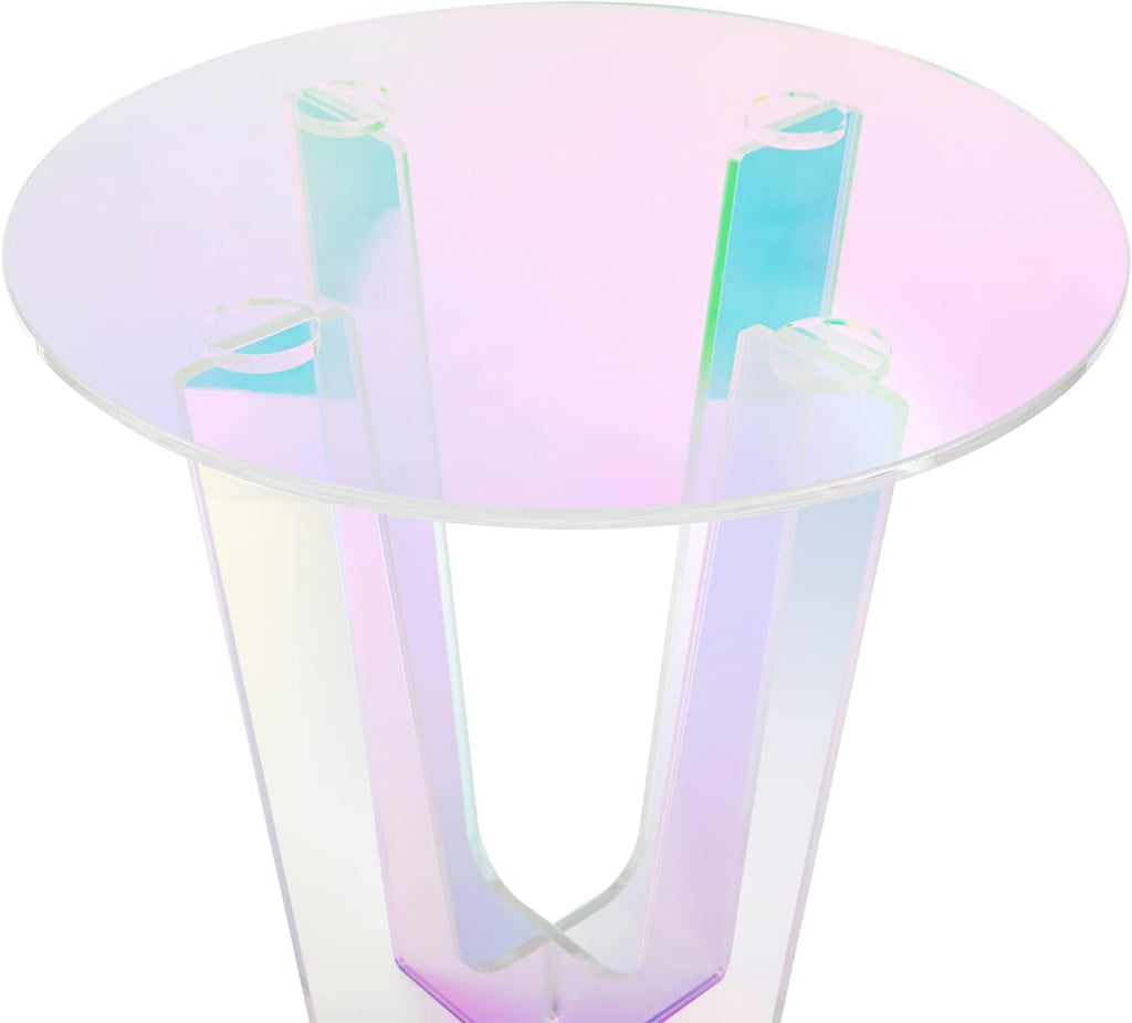 Acrylic Side Table with Storage Shelf Y799