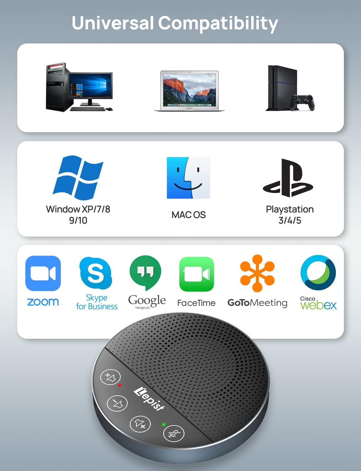 USB Speakerphone with Microphone I42921